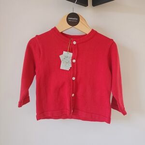FELTMAN BROTHERS Classic Knit Red Cardigan